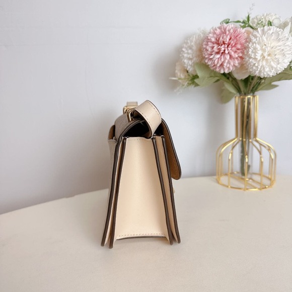 Coach CL429 Morgan Square Crossbody In Blocked IN Light Khaki Multi - Picture 4 of 6